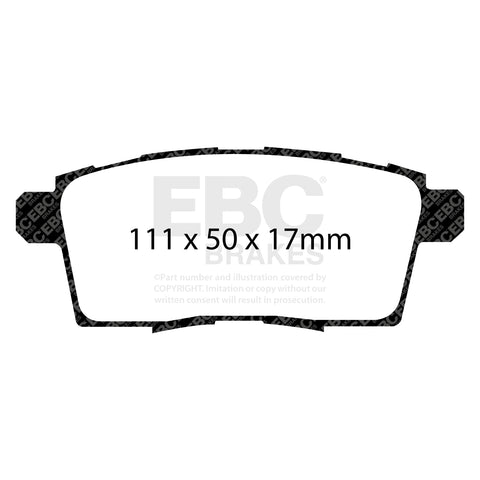 EBC Greenstuff 6000 Series Truck and SUV Brake Pad Set (DP61795) Image 1