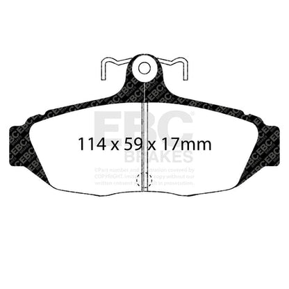 EBC Redstuff 3000 Series Sport Brake Pad Set (DP31172C) Image 3