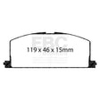 EBC Yellowstuff 4000 Series Street and Track Brake Pad Set (DP4453R) Image 1