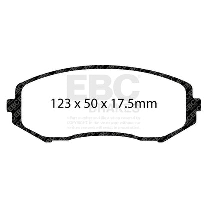 EBC Greenstuff 6000 Series Truck and SUV Brake Pad Set (DP61818) Image 1