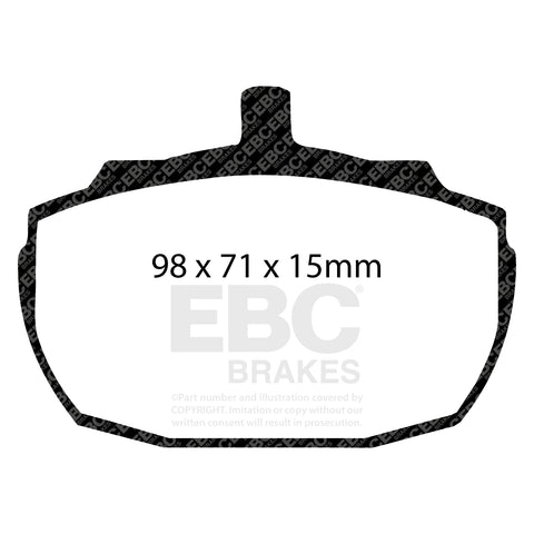 EBC Greenstuff 2000 Series Sport Brake Pad Set (DP2243) Image 2