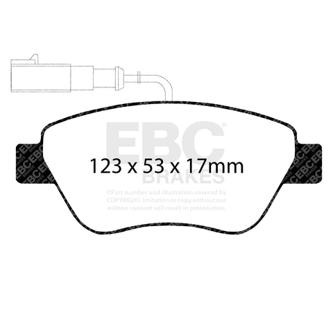 EBC Brakes Pad  and  Disc Kit (PD01KF051)