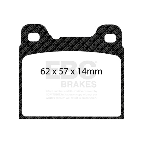 EBC Redstuff 3000 Series Sport Brake Pad Set (DP31043C) Image 1