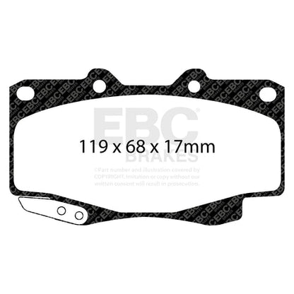 EBC Greenstuff 6000 Series Truck and SUV Brake Pad Set (DP62005) Image 2