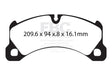 EBC Yellowstuff 4000 Series Street and Track Brake Pad Set (DP42162R) Image 1