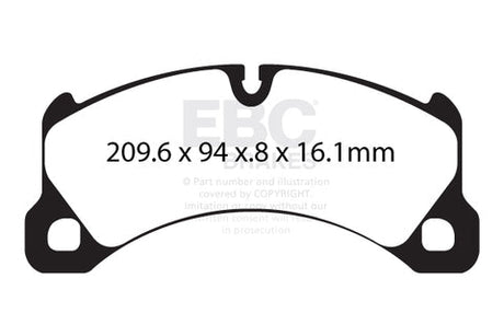 EBC Bluestuff NDX Trackday Brake Pad Set (DP52162NDX) Image 1