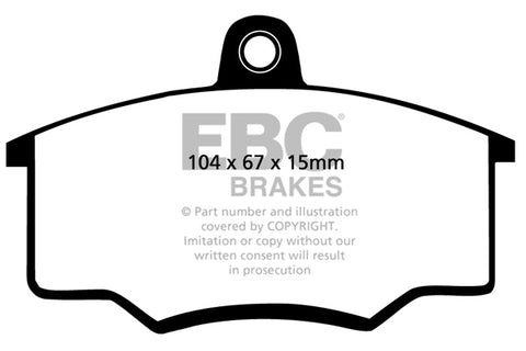 EBC Greenstuff 2000 Series Sport Brake Pad Set (DP2310/2) Image 2