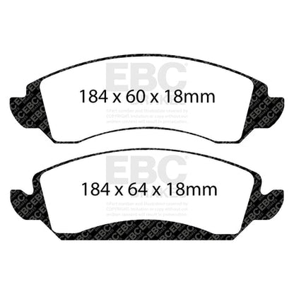 EBC Greenstuff 6000 Series Truck and SUV Brake Pad Set (DP61830) Image 3