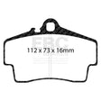 EBC Bluestuff NDX Trackday Brake Pad Set (DP51208NDX) Image 1