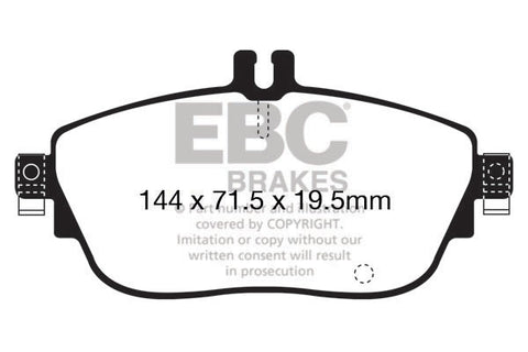 EBC Yellowstuff 4000 Series Street and Track Brake Pad Set (DP42165R)