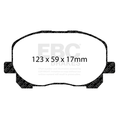 EBC Greenstuff 2000 Series Sport Brake Pad Set (DP21455) Image 4