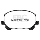 EBC Greenstuff 2000 Series Sport Brake Pad Set (DP21455) Image 4