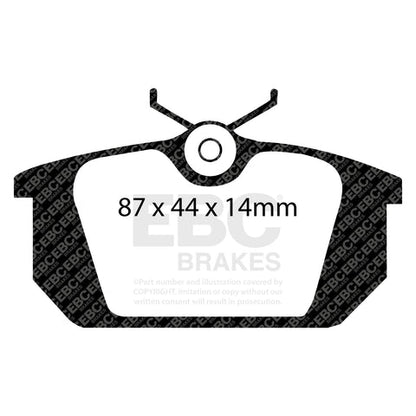 EBC Yellowstuff 4000 Series Street and Track Brake Pad Set (DP4596R) Image 1