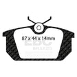 EBC Brakes Pad and Disc Kit (PDKR007) Image 1
