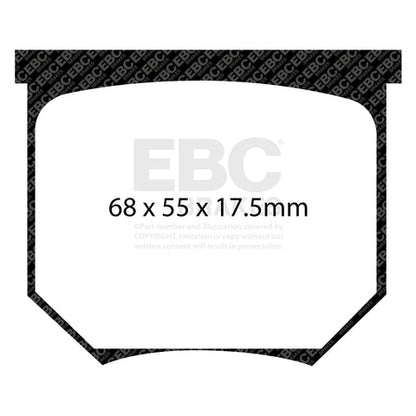 EBC Greenstuff 2000 Series Sport Brake Pad Set (DP2034) Image 4