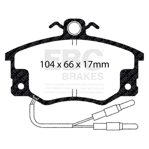 EBC Brakes Pad and Disc Kit (PDKF1036)