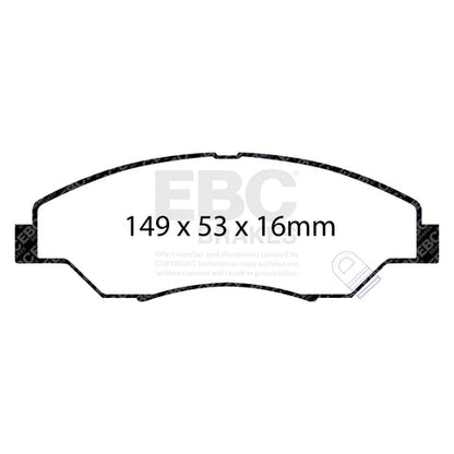 EBC Greenstuff 6000 Series Truck and SUV Brake Pad Set (DP61404) Image 4