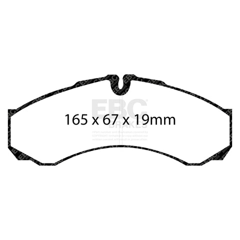 EBC Ultimax OE Replacement Brake Pad Set (DP1294) Image 2