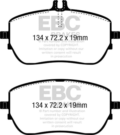 EBC Greenstuff 2000 Series Sport Brake Pad Set (DP22388) Image 1