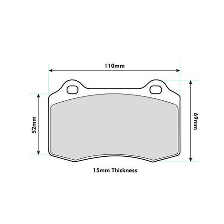 PBS Volvo V70 II  R 2.5 T AWD Rear Pad 8003 - FD Racing