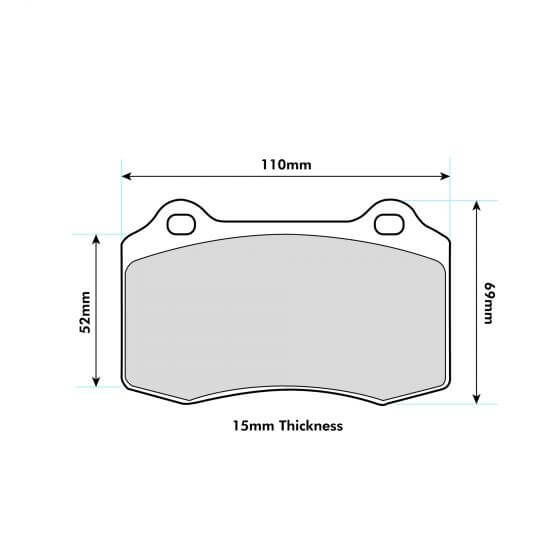PBS Seat Leon (1M1) 1.9 TDi Syncro Pad 8003 - FD Racing