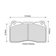 PBS Renault Megane IV (B9A/M/N) 1.8 RS 300hp Front Performance Brake Pads 8017 - FD Racing