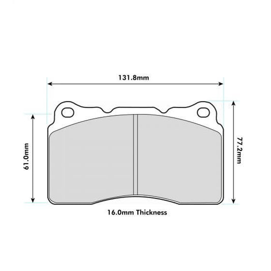 PBS Renault Megane IV (B9A/M/N) 1.8 RS 300hp Front Performance Brake Pads 8017