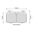 PBS Mini with Brembo Front Performance Brake Pads 8071 - FD Racing
