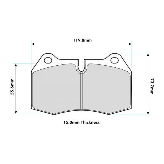 PBS Mini with Brembo Front Performance Brake Pads 8071