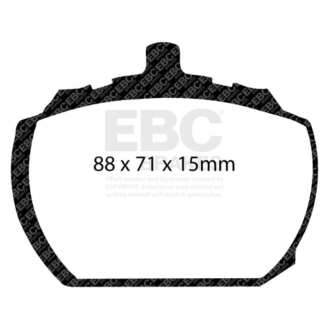 EBC Redstuff 3000 Series Sport Brake Pad Set (DP3240C) Image 2