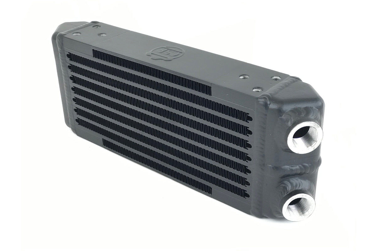 CSF Compact Dual-Pass Oil Cooler (Universal), M22 x 1.5 Fittings, 13 x 4.75 in