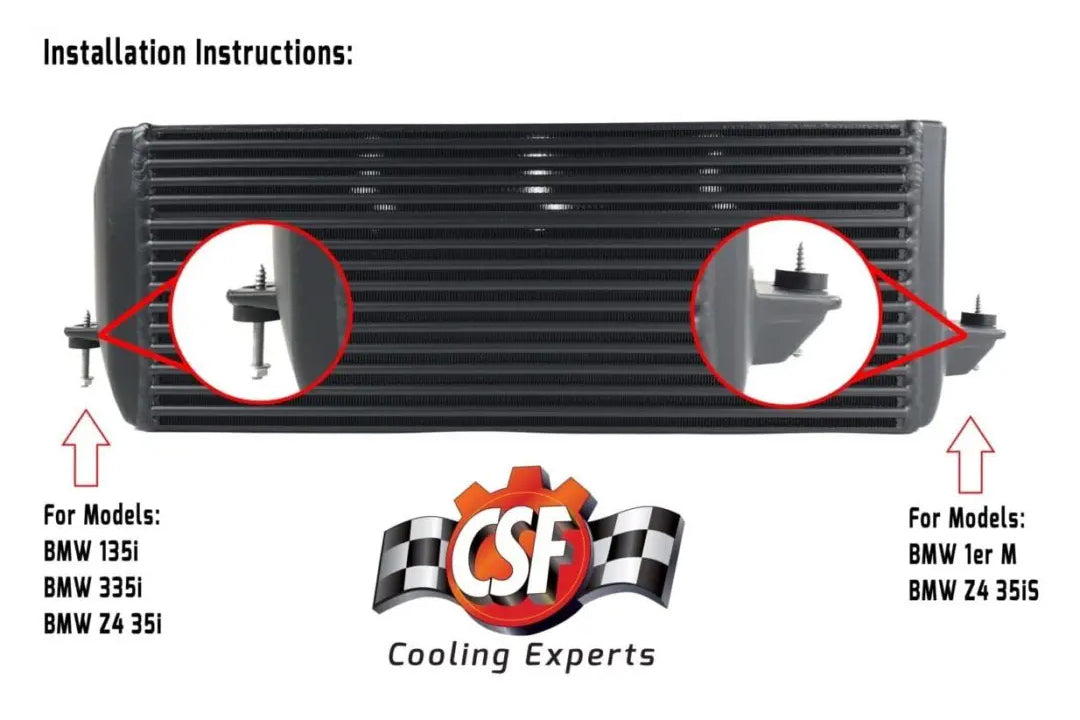 CSF Stepped-Core Intercooler for BMW 135i, 335i & Z4 sDrive35i (N54 / N55) - image 3