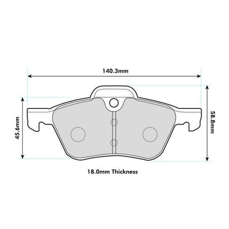 PBS Mini R53 Front Performance Brake Pads 8138 - FD Racing