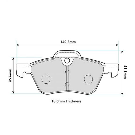 PBS Mini R53 Front Performance Brake Pads 8138