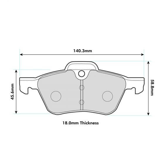 PBS Mini R50 Front Performance Brake Pads 8138