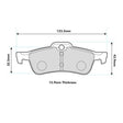 PBS Mini Rear Performance Brake Pads 8139 - FD Racing