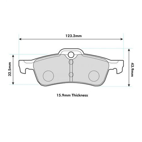 PBS Mini Rear Performance Brake Pads 8139 - FD Racing