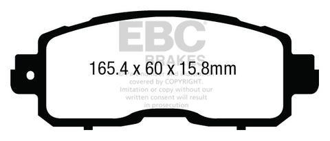 EBC Ultimax OE Replacement Brake Pad Set (DPX3011) Image 2