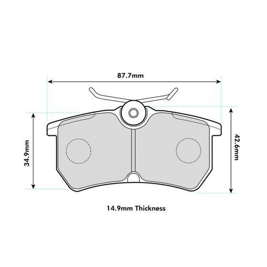 PBS Ford Focus St170 Rear Pad  8171 - FD Racing