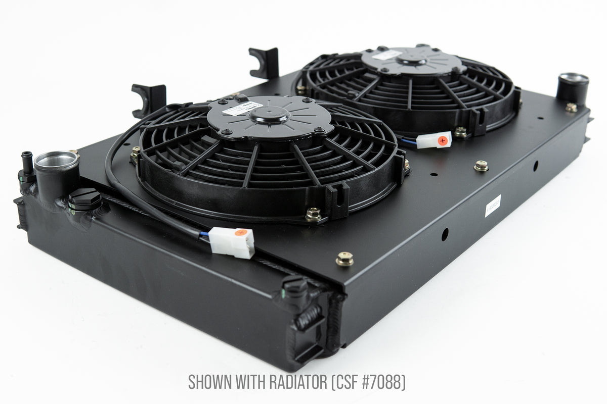 CSF Aluminium Fan Shroud with Twin 9-inch Fans for Porsche 944 & 924S - image 3