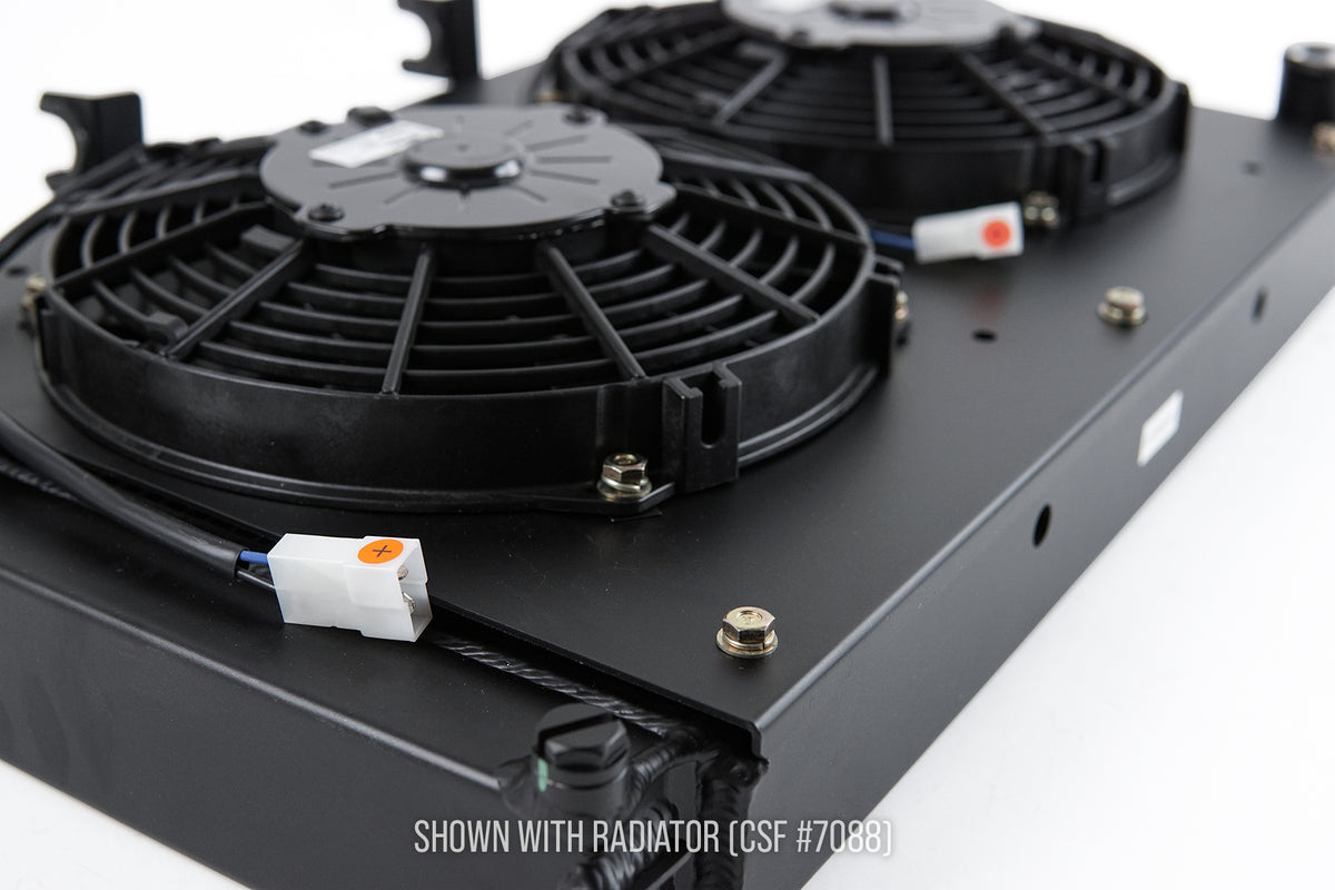 CSF Aluminium Fan Shroud with Twin 9-inch Fans for Porsche 944 & 924S - image 4
