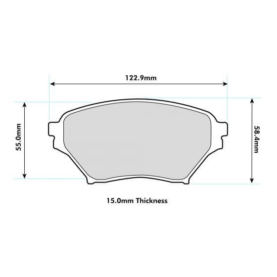 PBS Mazda MX5 (NB)  - SVT Sport / MazdaSpeed Front Performance Pads 8182 - FD Racing