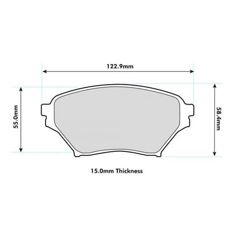 PBS Mazda MX5 (NB)  - SVT Sport / MazdaSpeed Front Performance Pads 8182 - FD Racing