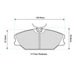 PBS Renault Clio 172/182 Front Performance Brake Pads 8193 - FD Racing