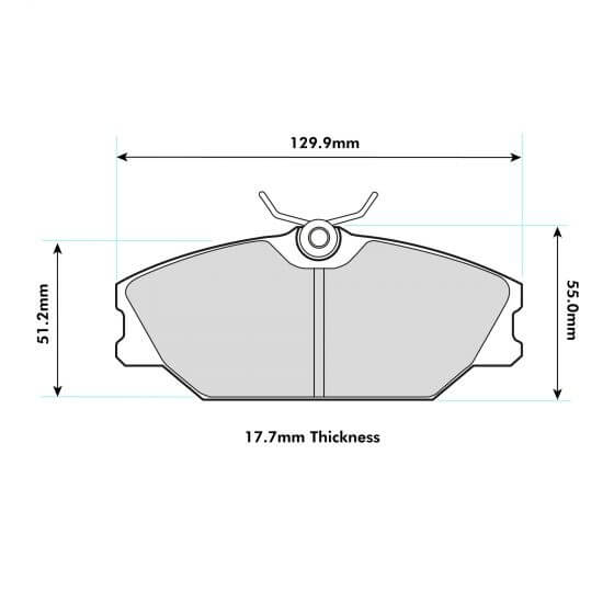 PBS Renault Clio 172/182 Front Performance Brake Pads 8193 - FD Racing