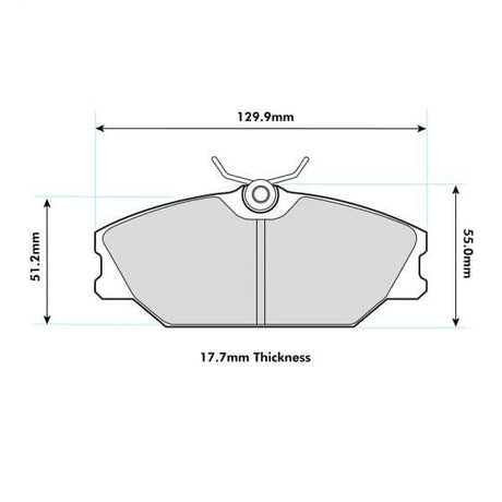 PBS Renault Clio 172/182 Front Performance Brake Pads 8193 - FD Racing