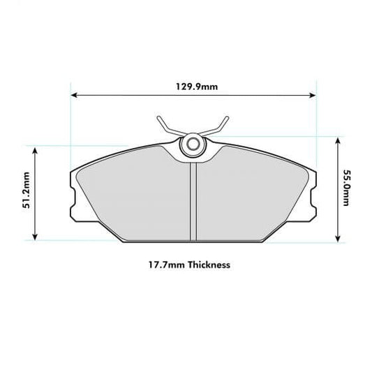 PBS Renault Clio 172/182 Front Performance Brake Pads 8193