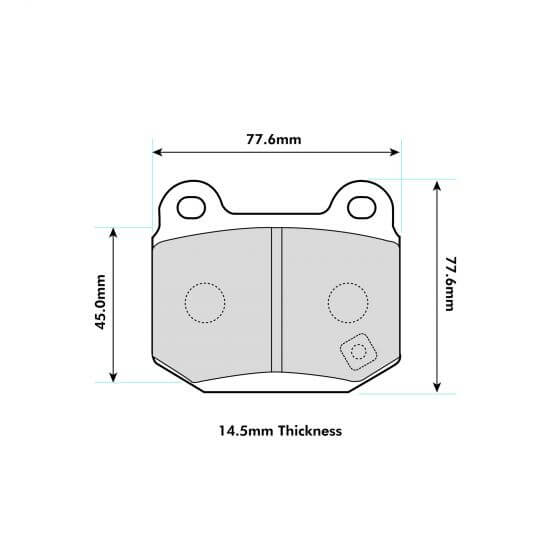 PBS Lotus Elise Front Pads 8198 - FD Racing