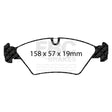 EBC Redstuff 3000 Series Sport Brake Pad Set (DP3414C) Image 1