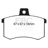 EBC Redstuff 3000 Series Sport Brake Pad Set (DP3370C) Image 1